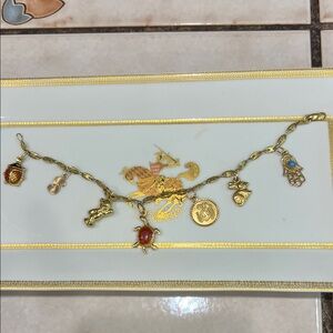 Adorable 18k charm bracelet